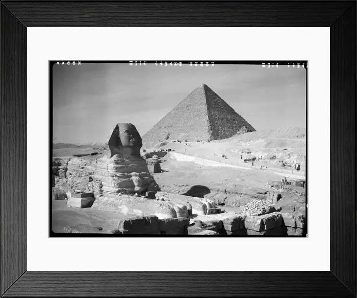 Framed Print : Sphinx And Great Pyramid Of Gizeh Framed Print : Sphinx And Great Pyramid Of Gizeh