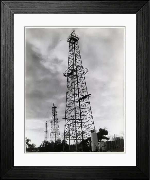 Framed Print : Oil Wells In Oklahoma Framed Print : Oil Wells In Oklahoma