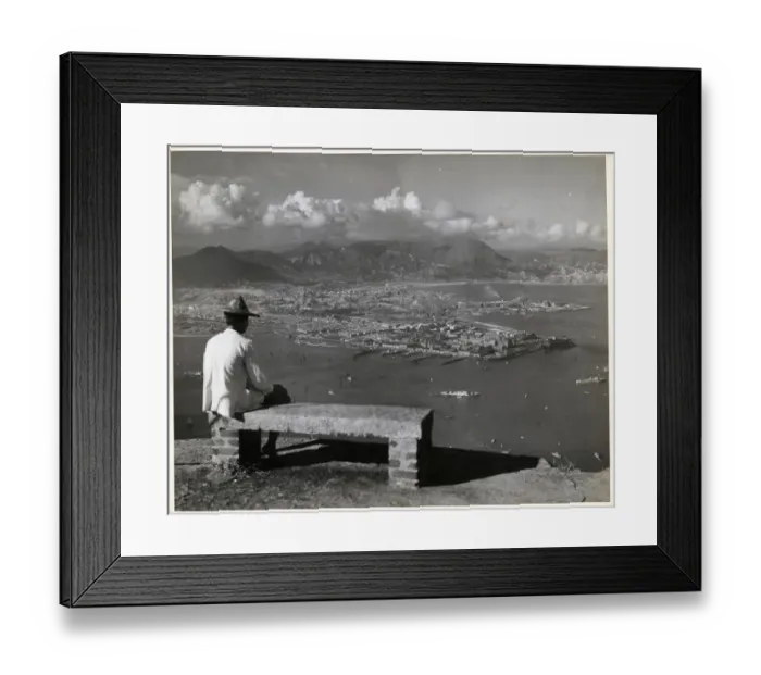 Framed Print : Chinese Man Sits On Bench In Hong Kong Framed Print : Chinese Man Sits On Bench In Hong Kong