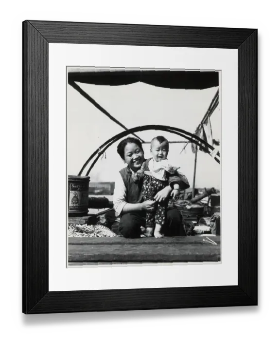 Framed Print : Hong Kong Family By The Riverfront Framed Print : Hong Kong Family By The Riverfront