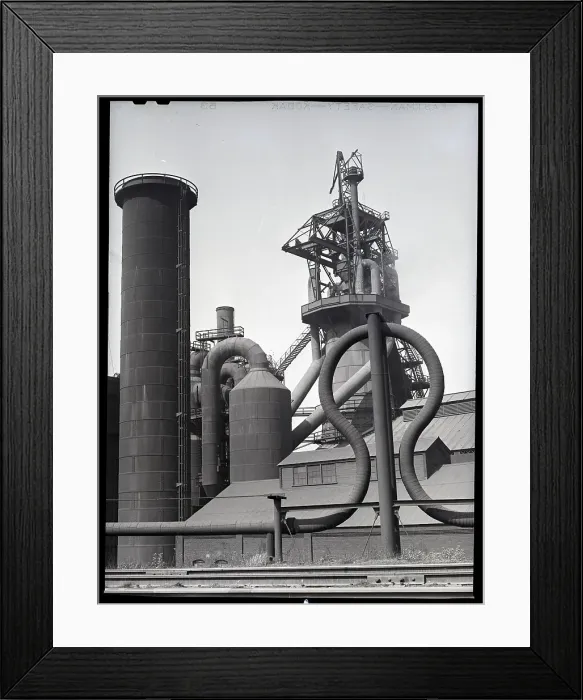Framed Print : 1000-Ton Blastfurnace At Mckinney-Corrig Framed Print : 1000-Ton Blastfurnace At Mckinney-Corrig