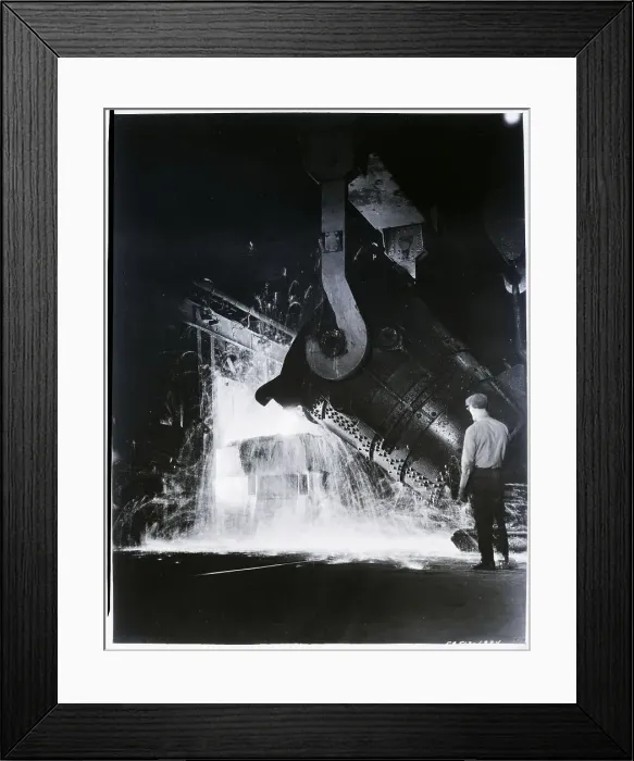 Framed Print : Open Hearth Furnace Framed Print : Open Hearth Furnace