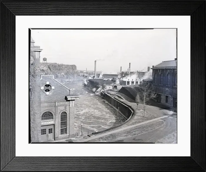 Framed Print : Passaic River Below the Falls Framed Print : Passaic River Below the Falls