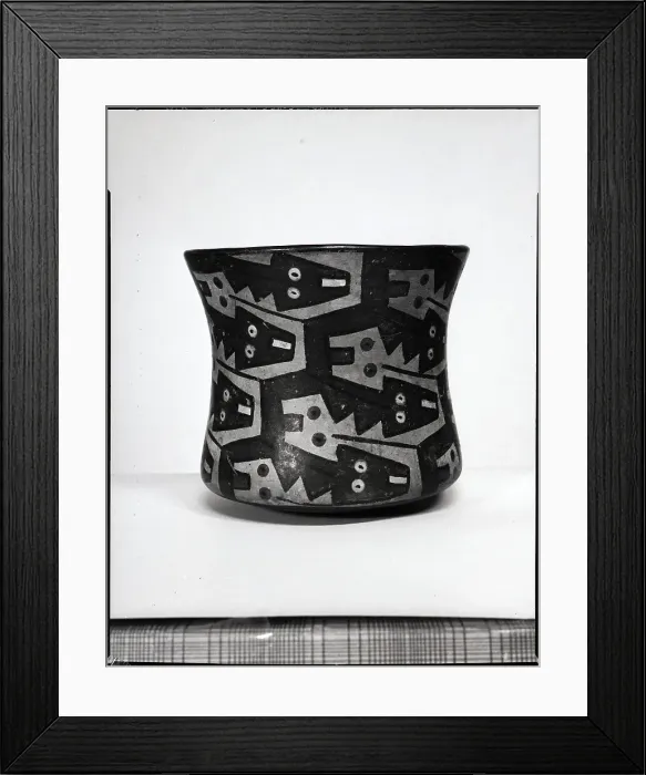 Framed Print : Ancient Inca Vase with Animal Motif Framed Print : Ancient Inca Vase with Animal Motif