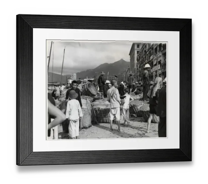 Framed Print : Chinese Waterfront Scene Framed Print : Chinese Waterfront Scene