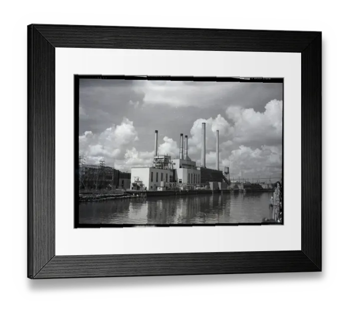 Framed Print : Power Plant on the Water Framed Print : Power Plant on the Water