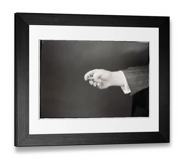 Framed Print : Man's Hand About To Flip Coin Framed Print : Man's Hand About To Flip Coin