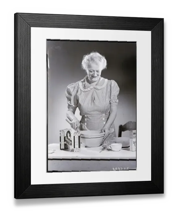 Framed Print : Old Woman Cooking And Smiling Framed Print : Old Woman Cooking And Smiling