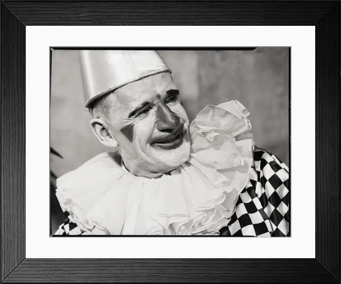 Framed Print : Close-up of Clown in Makeup Framed Print : Close-up of Clown in Makeup