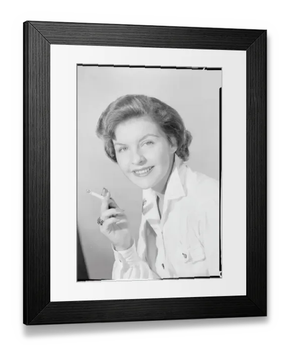 Framed Print : Girl With Cigarette Framed Print : Girl With Cigarette