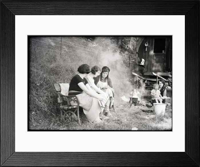 Framed Print : Gypsy Telling Fortunes Along The Road Framed Print : Gypsy Telling Fortunes Along The Road