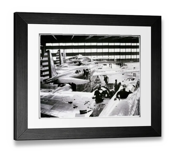 Framed Print : Boeing B-17 Flying Fortress Assembly Line Framed Print : Boeing B-17 Flying Fortress Assembly Line