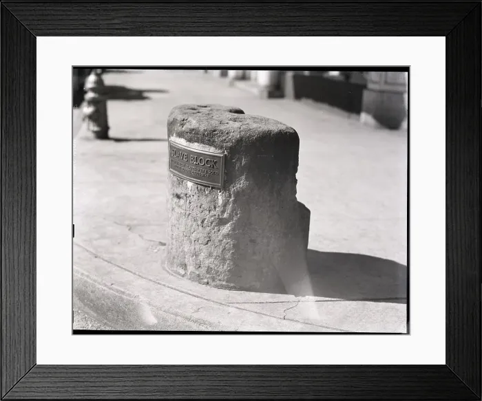 Framed Print : Slave Block Where They Were Auctioned Framed Print : Slave Block Where They Were Auctioned