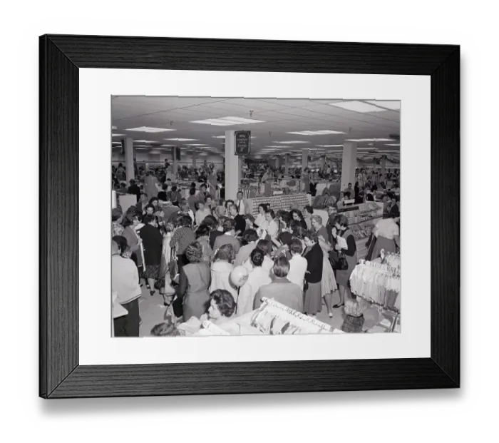Framed Print : Inside a J.C. Penney Store Framed Print : Inside a J.C. Penney Store
