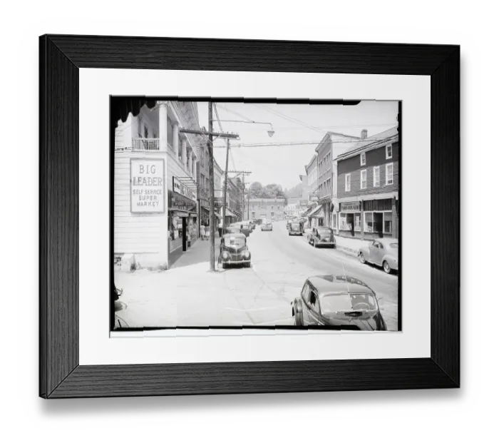 Framed Print : Main Street from Porch of Sussex Inn Framed Print : Main Street from Porch of Sussex Inn