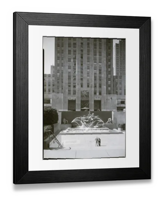 Framed Print : View of Rockefeller Plaza Framed Print : View of Rockefeller Plaza