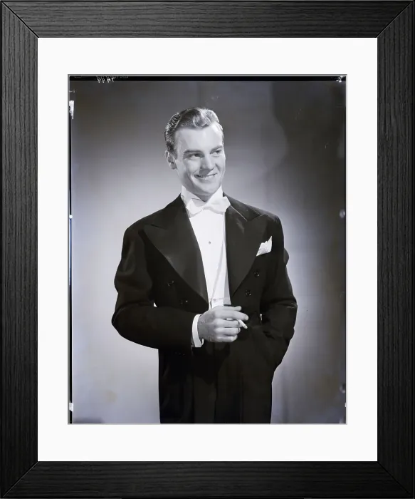 Framed Print : Man In Tuxedo Smiling Framed Print : Man In Tuxedo Smiling