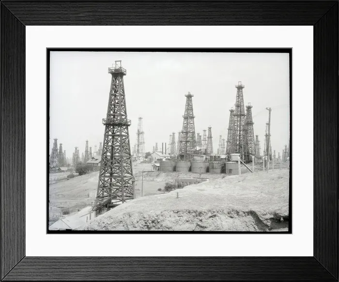 Framed Print : Signal Hill Oil Field Framed Print : Signal Hill Oil Field