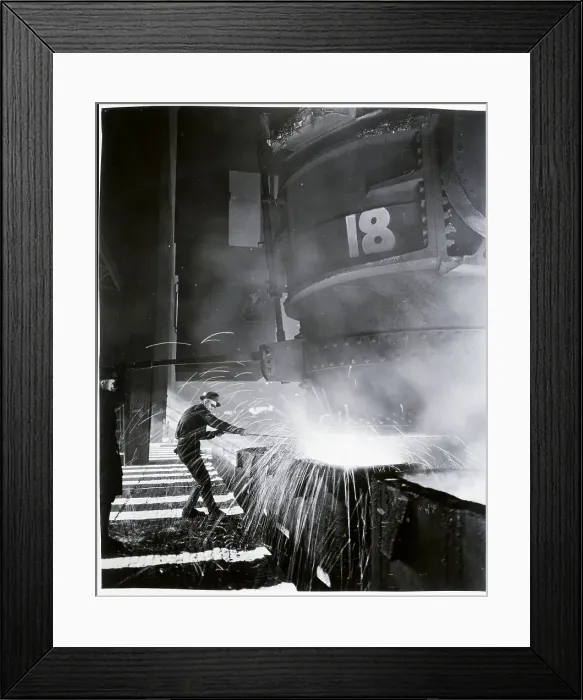 Framed Print : Sample Test Of The Pouring Of Ingots Framed Print : Sample Test Of The Pouring Of Ingots