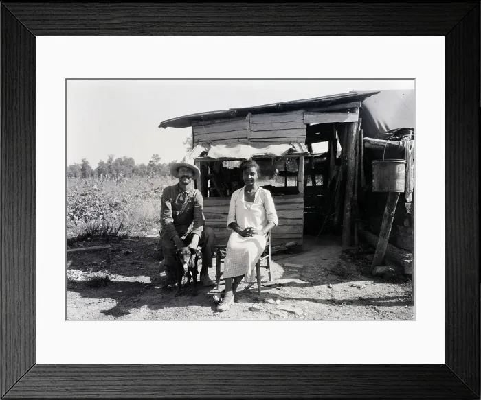 Framed Print : Sharecroppers In South Carolina Framed Print : Sharecroppers In South Carolina