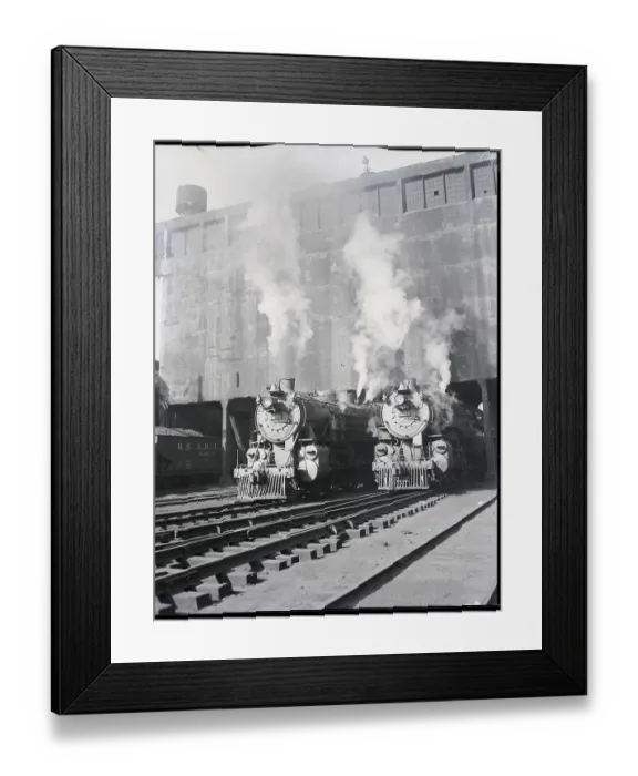 Framed Print : Locomotives Taking on Coal in Coal Docks in Philadelphia Framed Print : Locomotives Taking on Coal in Coal Docks in Philadelphia