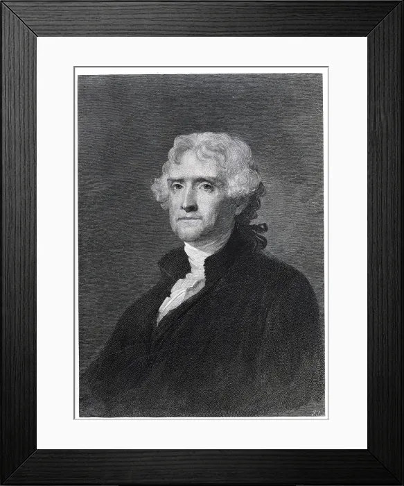 Framed Print : Portrait of Thomas Jefferson