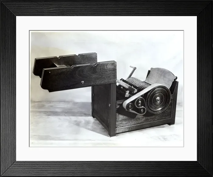 Framed Print : Replica of Eli Whitney's Cotton Gin Framed Print : Replica of Eli Whitney's Cotton Gin