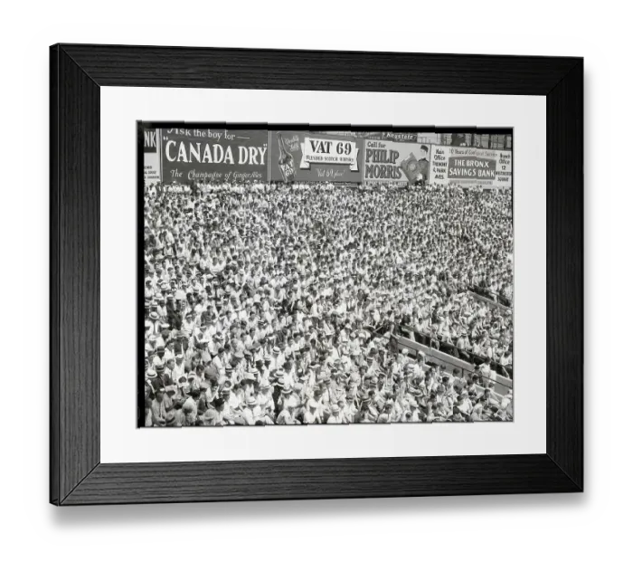Framed Print : Crowd at Baseball Game Framed Print : Crowd at Baseball Game