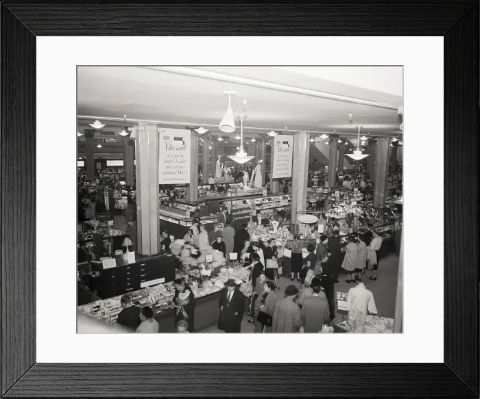 Framed Print : Interior of Macy's Department Store Framed Print : Interior of Macy's Department Store