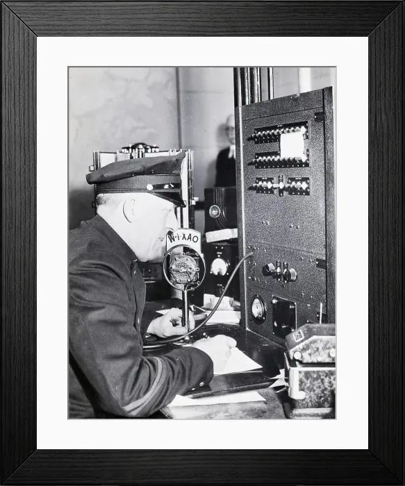 Framed Print : Boston Police On Radio Framed Print : Boston Police On Radio