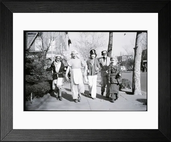 Framed Print : Children Dressed For Halloween Framed Print : Children Dressed For Halloween