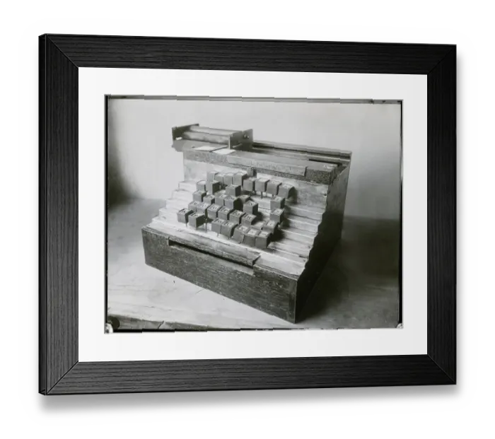 Framed Print : Very Early Typewriter Framed Print : Very Early Typewriter