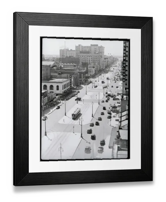 Framed Print : Canal Street In New Orleans Framed Print : Canal Street In New Orleans