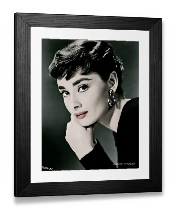 Framed Print : Portrait of Audrey Hepburn Framed Print : Portrait of Audrey Hepburn