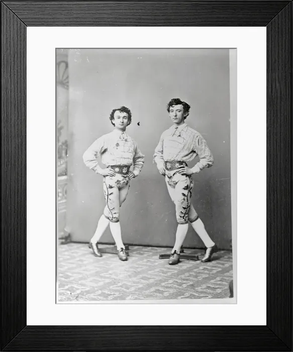 Framed Print : Portrait of Comedy Team Sheridan and Mack Framed Print : Portrait of Comedy Team Sheridan and Mack