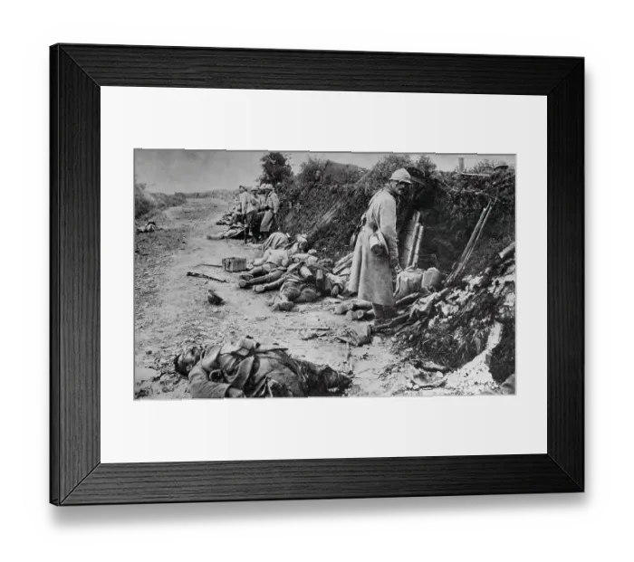 Framed Print : German and French Casualties Framed Print : German and French Casualties