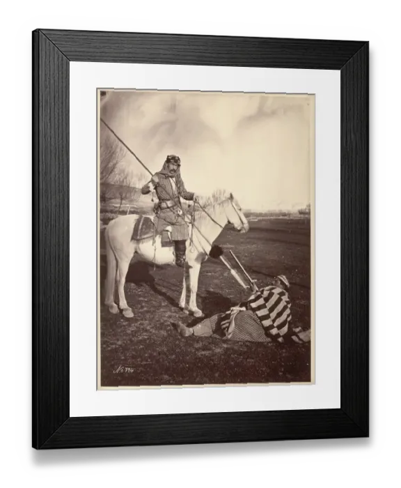 Framed Print : Portrait Of A Soldier On Horseback Framed Print : Portrait Of A Soldier On Horseback