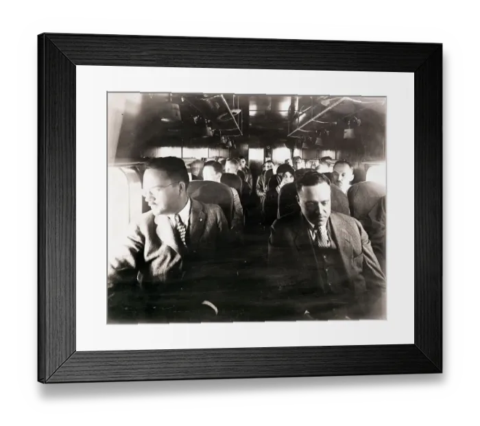 Framed Print : Passengers In Cabin Of Boeing Plane Framed Print : Passengers In Cabin Of Boeing Plane