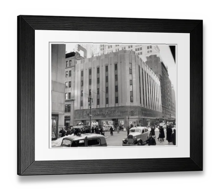 Framed Print : Woolworth Storefront Nyc 1940 Framed Print : Woolworth Storefront Nyc 1940