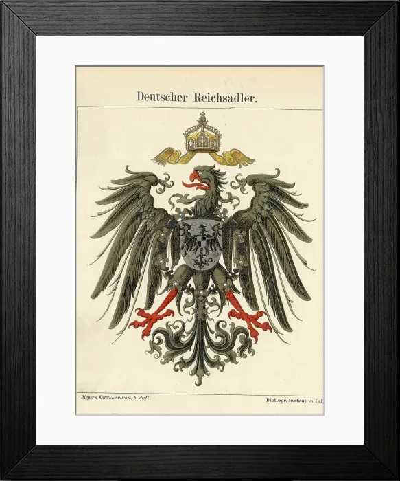 Framed Print : Coat Of Arms For Medieval German Emperor Framed Print : Coat Of Arms For Medieval German Emperor