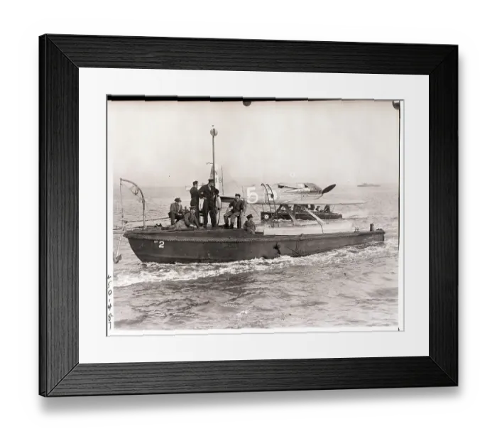 Framed Print : Englinh Seaplane On A Pontoon Framed Print : Englinh Seaplane On A Pontoon