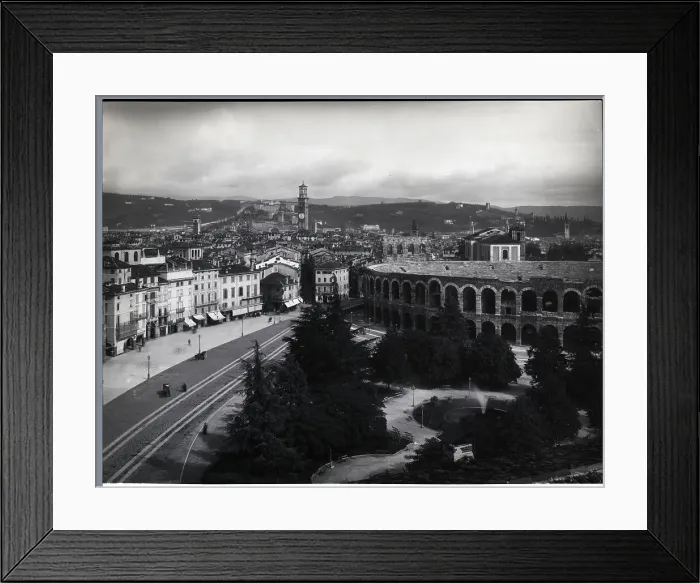 Framed Print : Panoramic View of the City of Verona