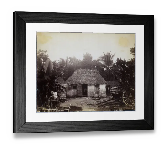 Framed Print : A Hut in the Bahamas / 19th Century Framed Print : A Hut in the Bahamas / 19th Century