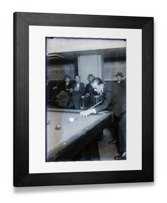 Framed Print : St. Jean About To Make A Pool Shot Framed Print : St. Jean About To Make A Pool Shot