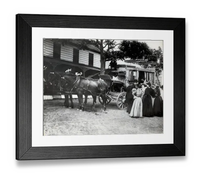 Framed Print : Old Time Coaching Party Framed Print : Old Time Coaching Party