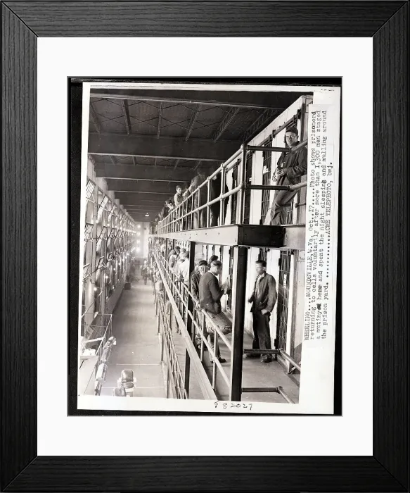 Framed Print : Prisoners Returning To Their Cells