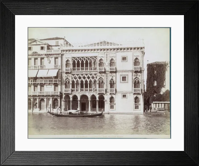 Framed Print : Plaza Doro on the Grand Canal / Venice Framed Print : Plaza Doro on the Grand Canal / Venice