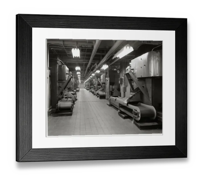 Framed Print : Ovens in Cereal Manufacturing Plant Framed Print : Ovens in Cereal Manufacturing Plant