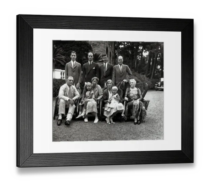 Framed Print : F.D.Roosevelt Family At Country Estate