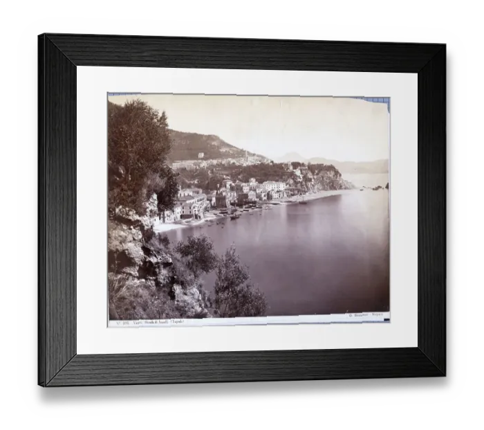 Framed Print : Panoramic View of City of Amalfi